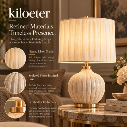 kiloeter® Sculpted Glow Table Lamp A Softer Way to Style Your Home