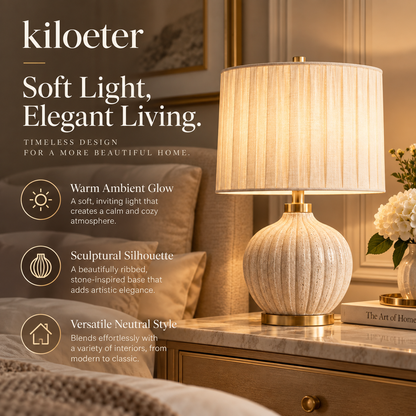 kiloeter® Sculpted Glow Table Lamp A Softer Way to Style Your Home