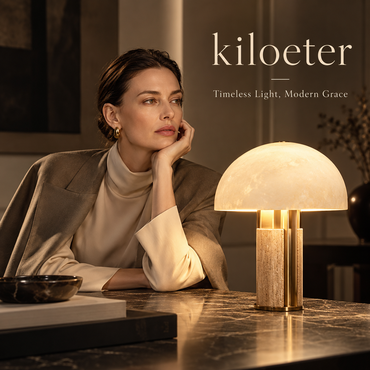 kiloeter® Timeless Glow Table Lamp Timeless Light, Modern Grace