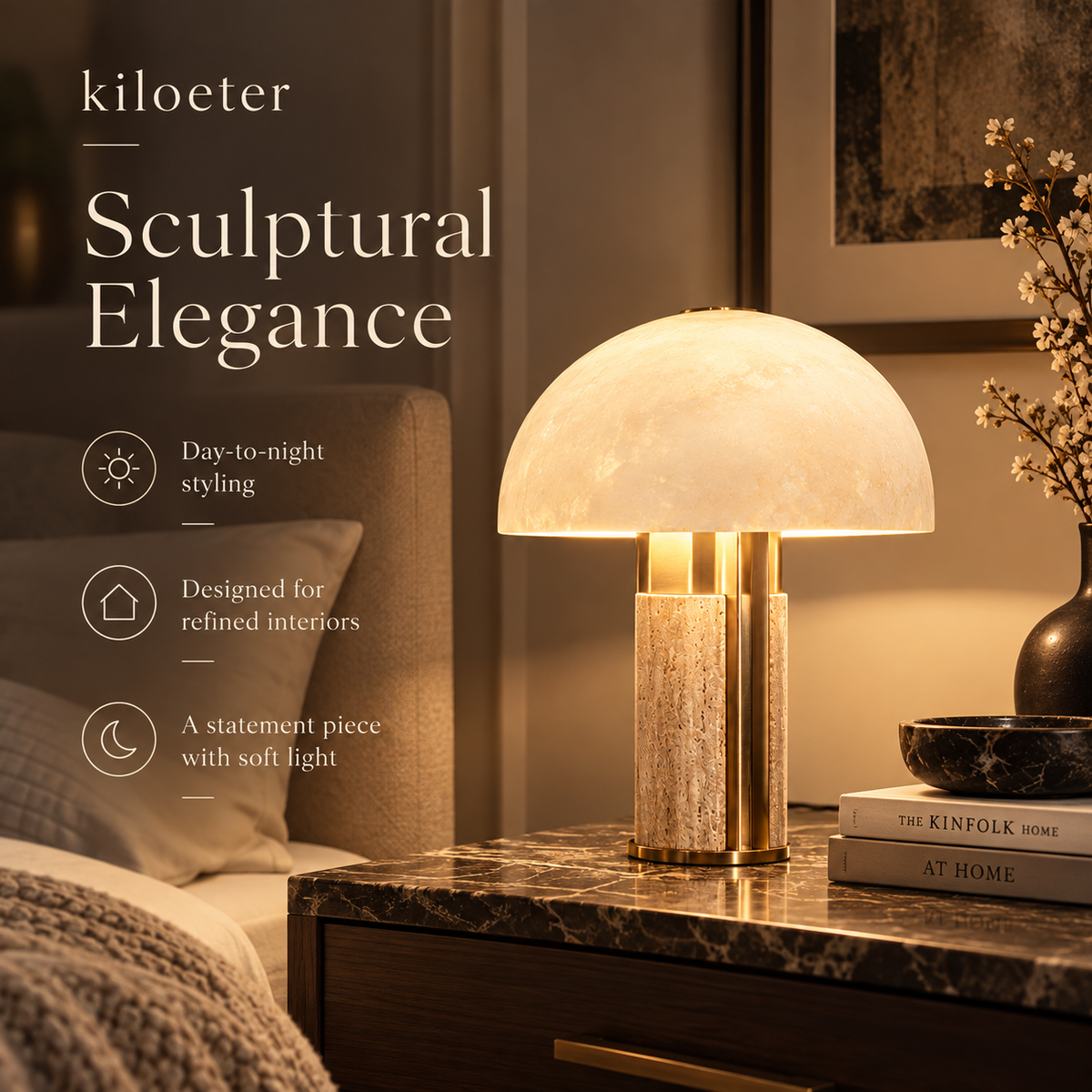 kiloeter® Timeless Glow Table Lamp Timeless Light, Modern Grace